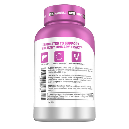 Herbtonics capsules closeup – cranberry PACs for bladder wellness.