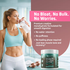 Herbtonics Creatine for Women coffee-mix demonstrates seamless blending for mornings