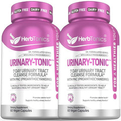 Herbtonics fast-acting UTI cleanse bottle – capsules support urinary health.