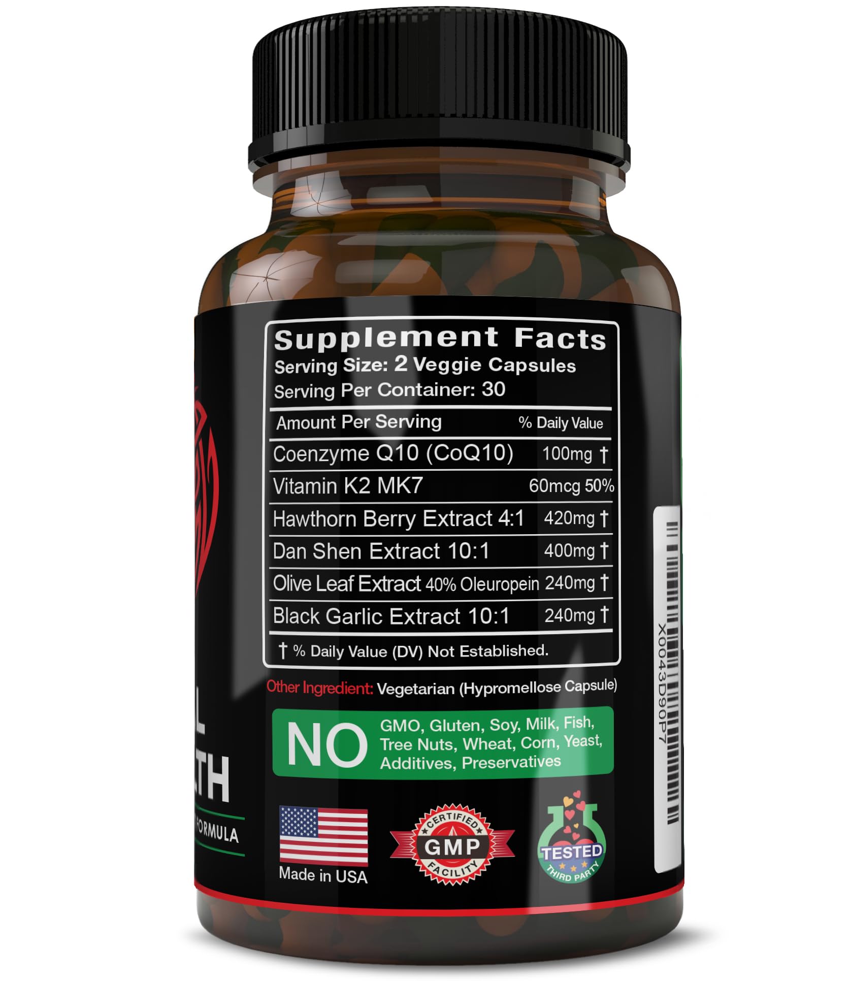 Capsules close-up from Herbtopia Eternal Health for daily circulation support