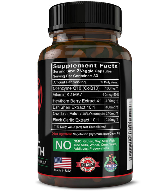Capsules close-up from Herbtopia Eternal Health for daily circulation support