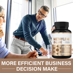 HerbX Methylene Blue capsules closeup highlights purity and consistent potency.