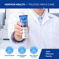 Hermon Balanitis kit oat beta-glucan close-up for gentle hydration.