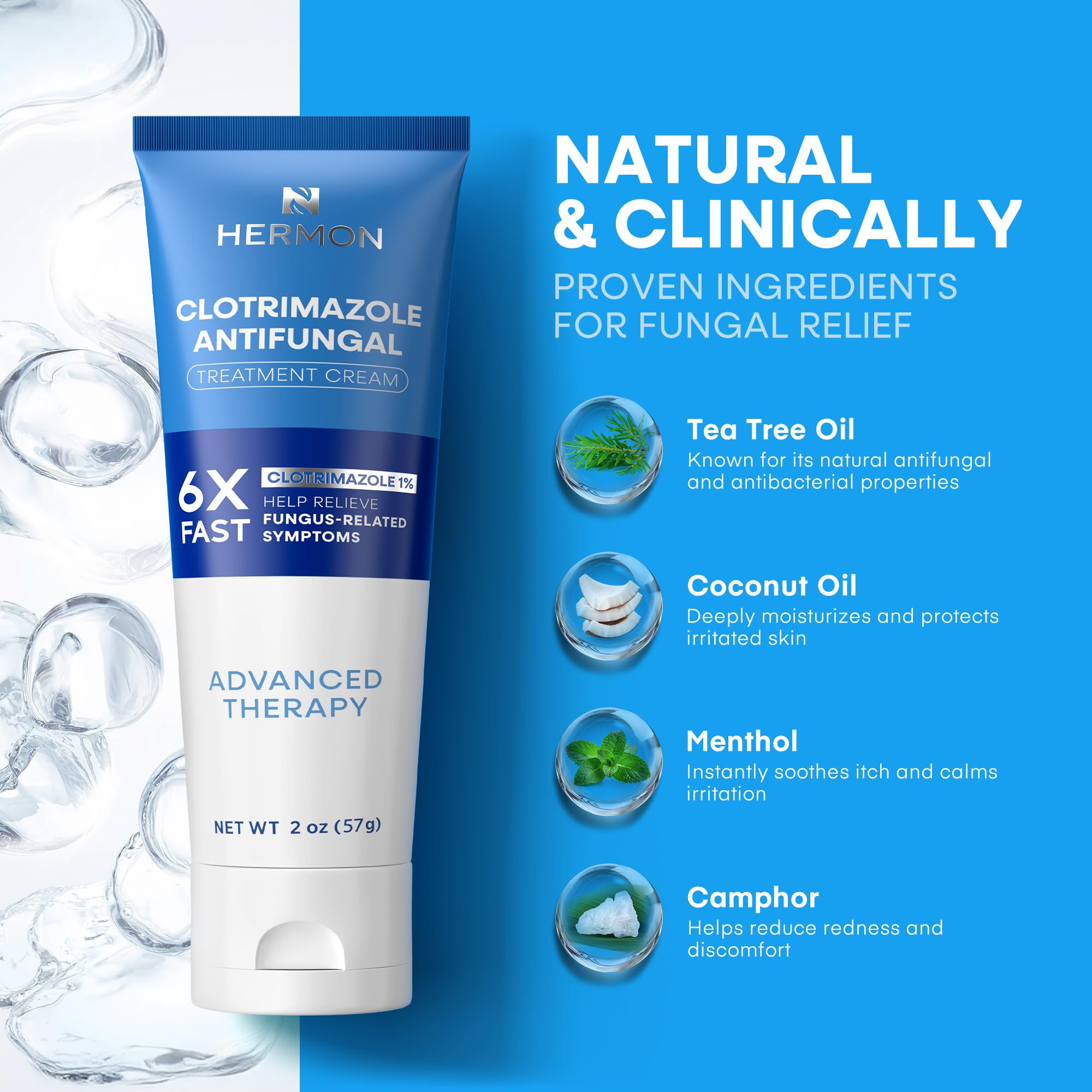 Hermon antifungal kit helps feet stay comfortable during workouts.