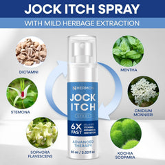 Hermon Jock Itch Spray nozzle dispensing evenly for broad coverage.