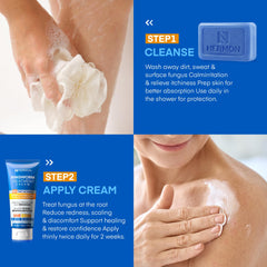 Hermon product with peppermint scent for refreshing feel.