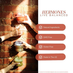 Hermones ashwagandha ingredient close-up emphasizes natural adaptogen blend for well-being.
