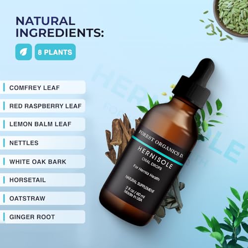 Hernisole natural wellness bottle communicates daily routine integration
