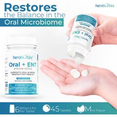 Herobiotics chewable tablets bottle front for daily support.