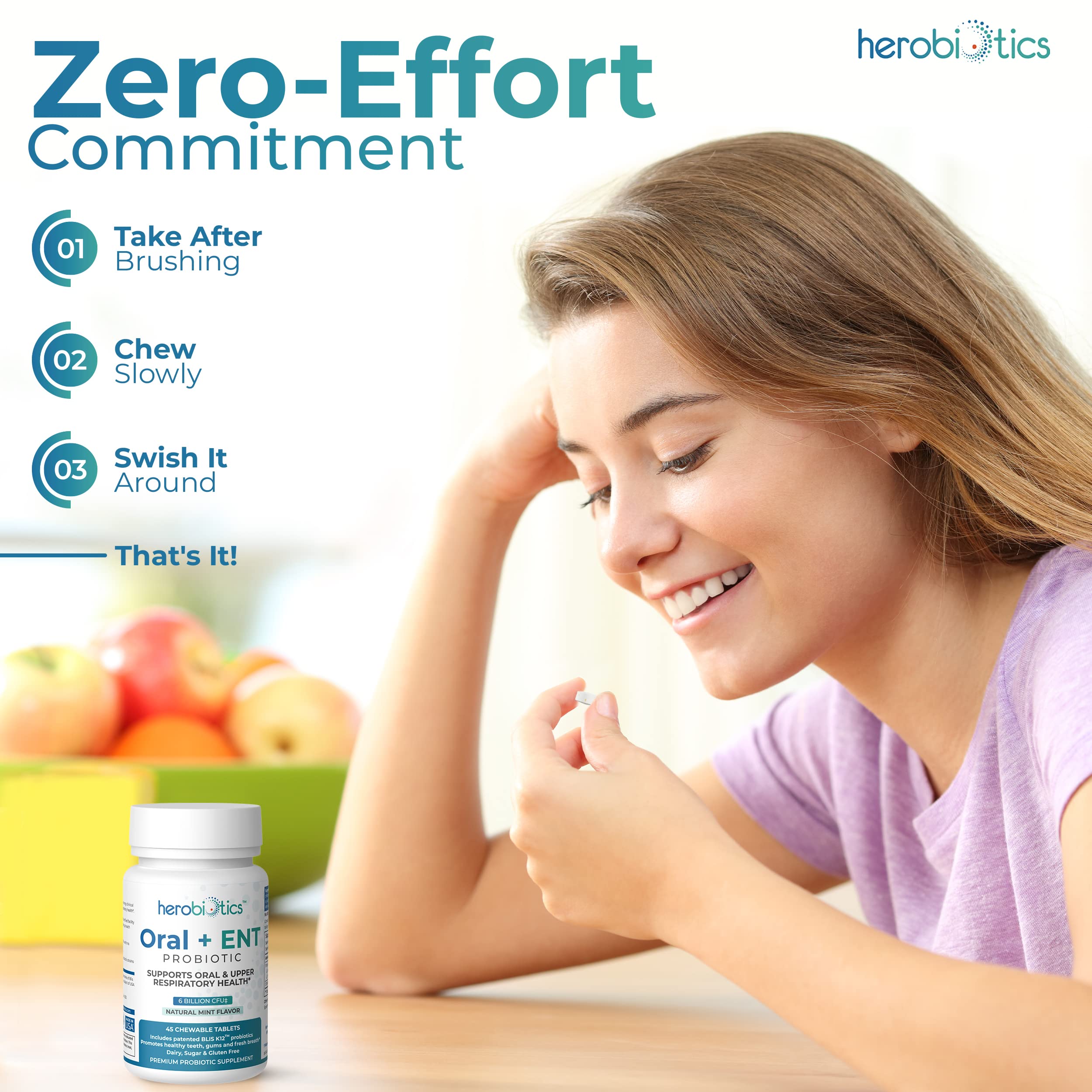 Herobiotics travel pack shown for travel convenience.