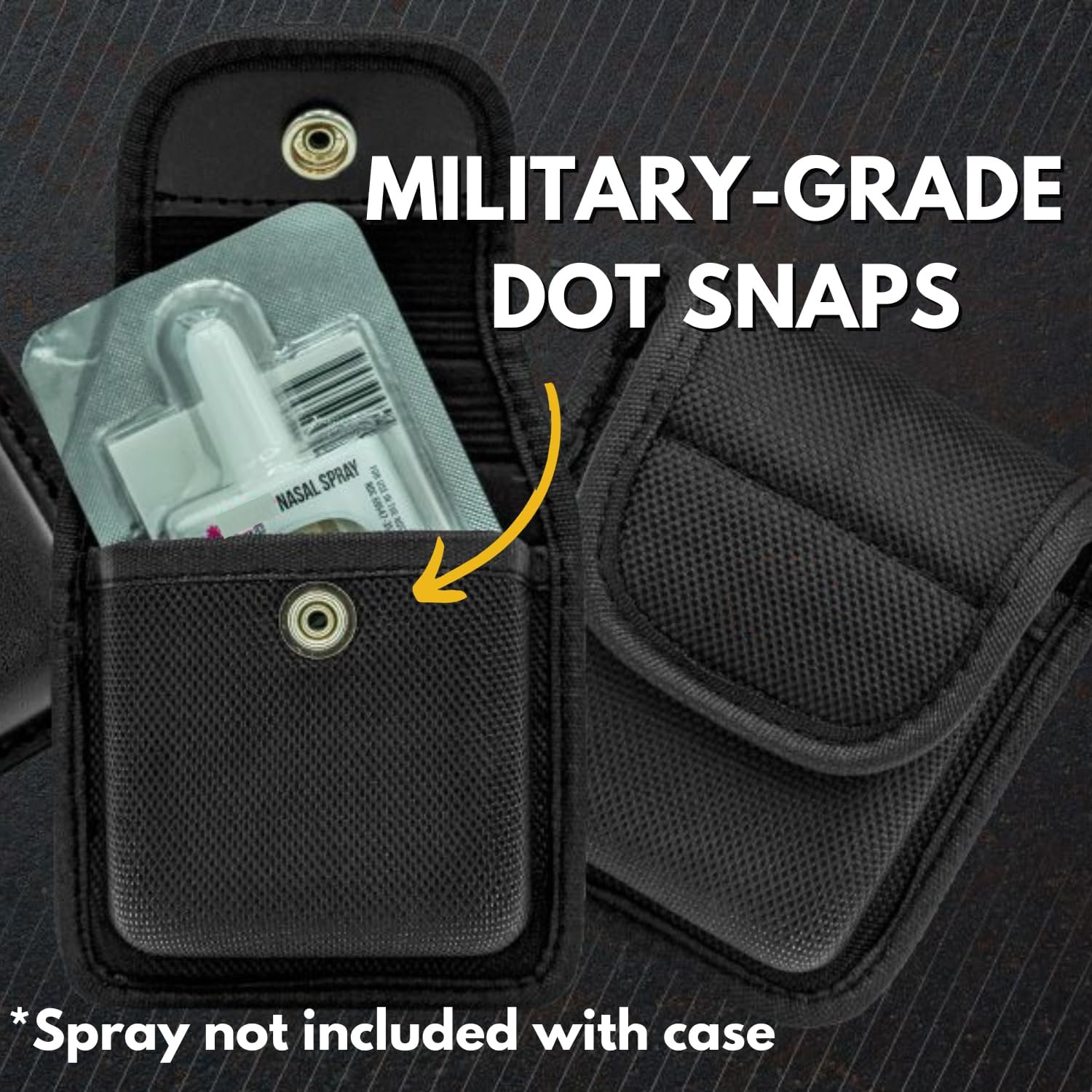 Hero's Pride AirTek case with hook-and-loop snap for secure, quick retention