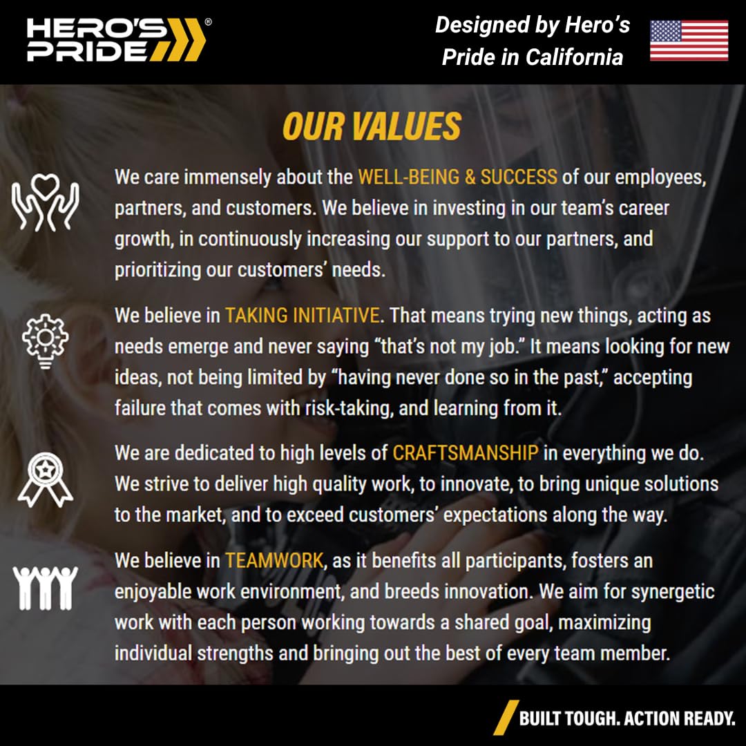 Hero's Pride AirTek scratch-resistant exterior resists wear on belts