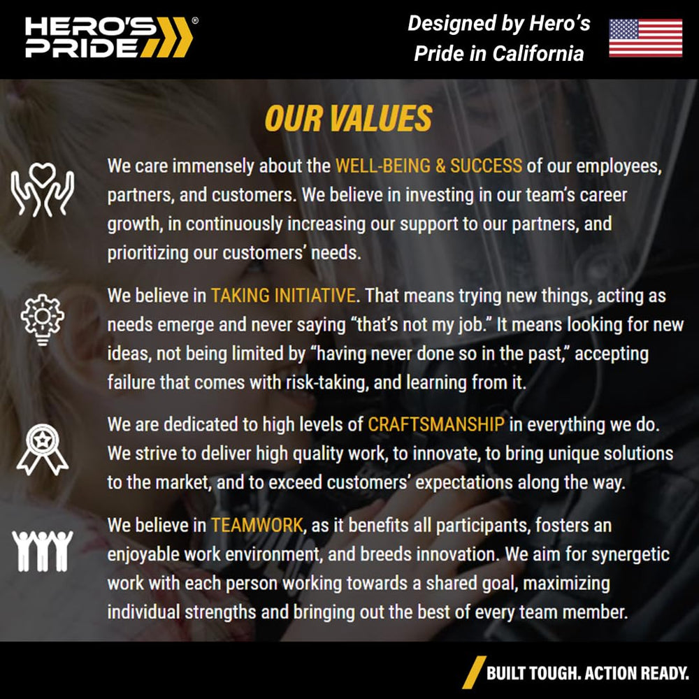 Hero's Pride AirTek scratch-resistant exterior resists wear on belts