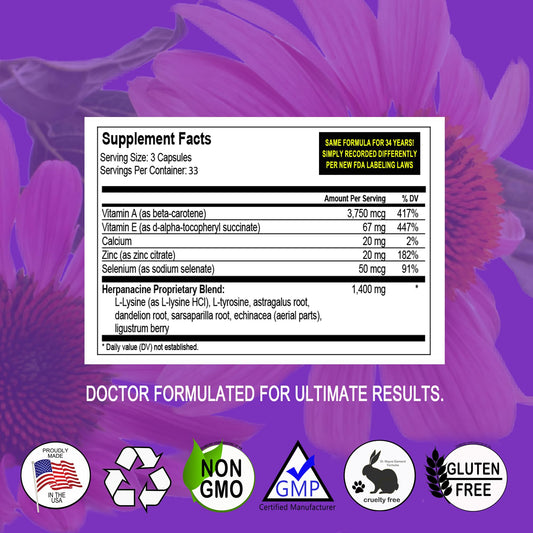Herpanacine Diamond capsules pour illustrating simple daily use.