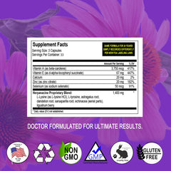Herpanacine Diamond capsules pour illustrating simple daily use.