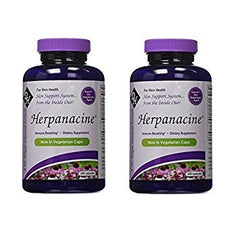 Herpanacine Diamond Skin Support bottle close-up for daily skin care.