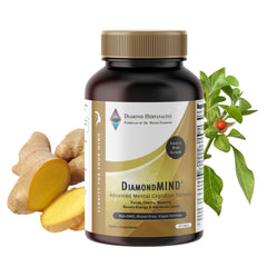 Herpanacine DiamondMind bottle front view for focus support