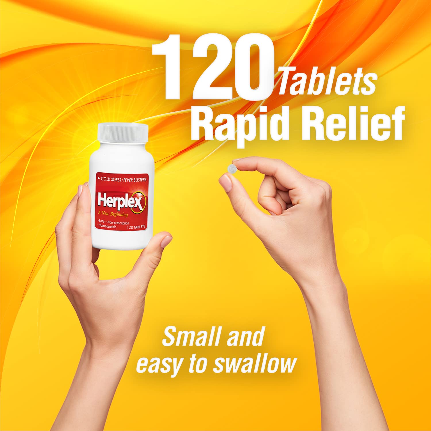 Herplex Premium Tablets in-use shot illustrating discreet daily use.