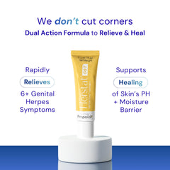 Herstat GST smooth-texture ointment ready for easy application to sensitive areas.