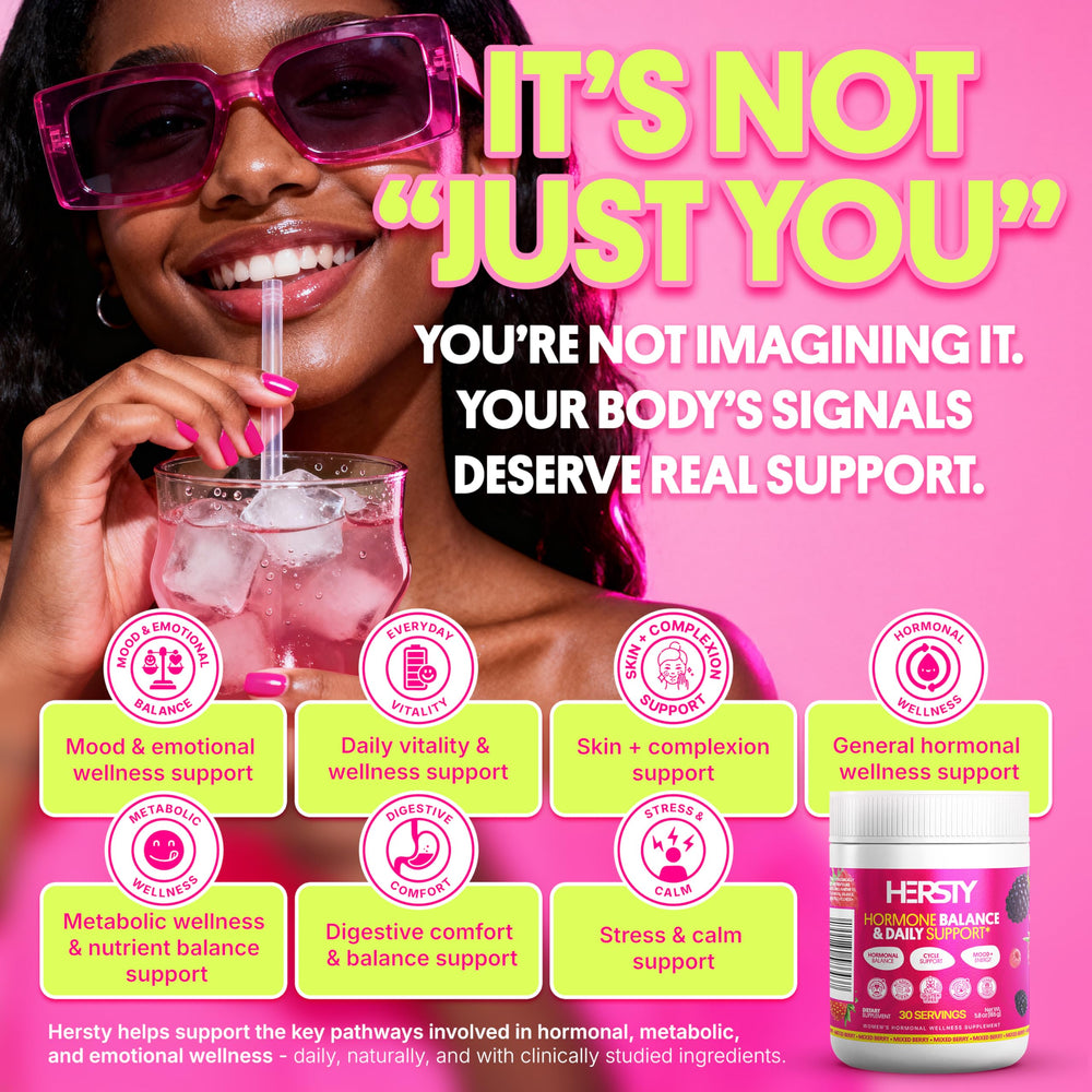 HERSTY 40:1 ratio infographic illustrating balanced inositol support.