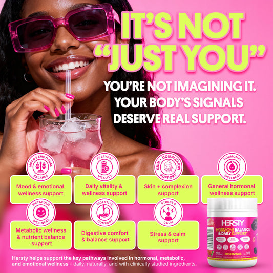 HERSTY 40:1 ratio infographic illustrating balanced inositol support.