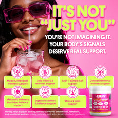HERSTY 40:1 ratio infographic illustrating balanced inositol support.