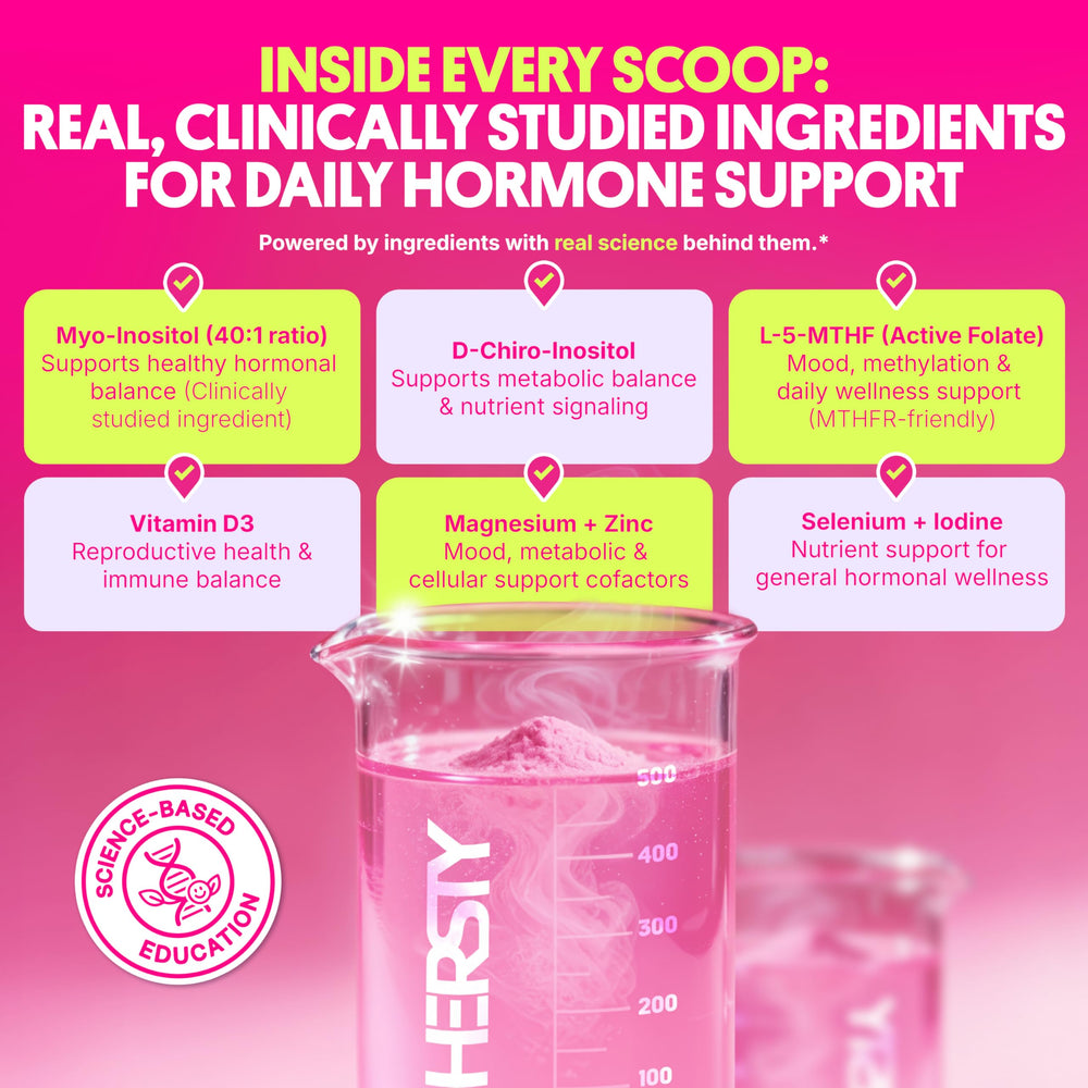HERSTY L-5-MTHF active folate supplement bottle for wellness.