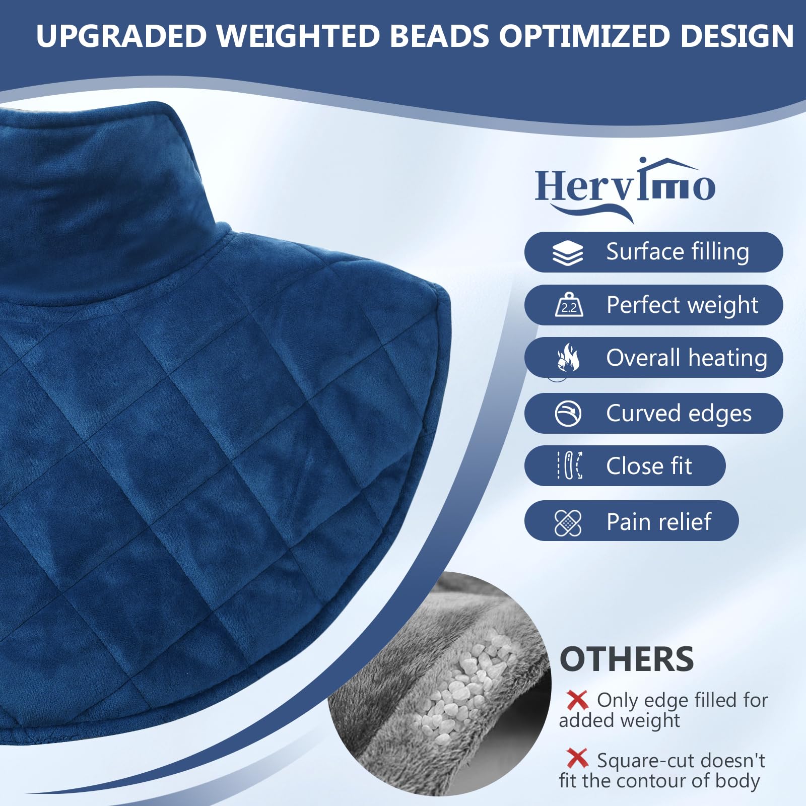 Hervimo crystal velvet fabric close-up highlights soft texture and gentle heat distribution.
