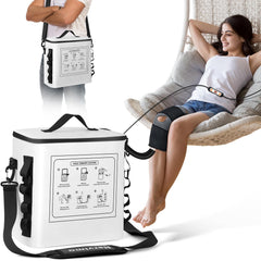HERVIMO portable ice machine knee recovery provides steady cold therapy for post-surgery swelling relief.