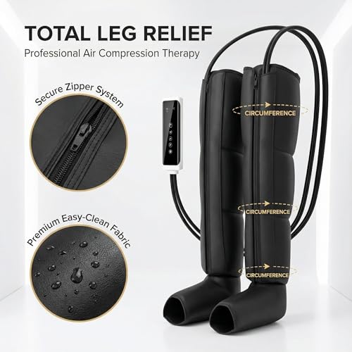 Heselises Leg Compression Massager knee section in action for mobility support.