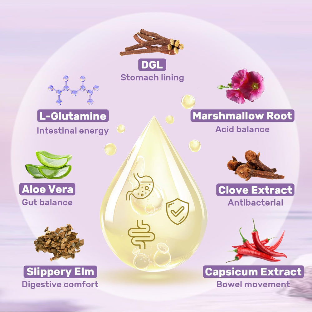 Close-up of the Hesperilyntis DGL Licorice bottle label with plant-based ingredients.