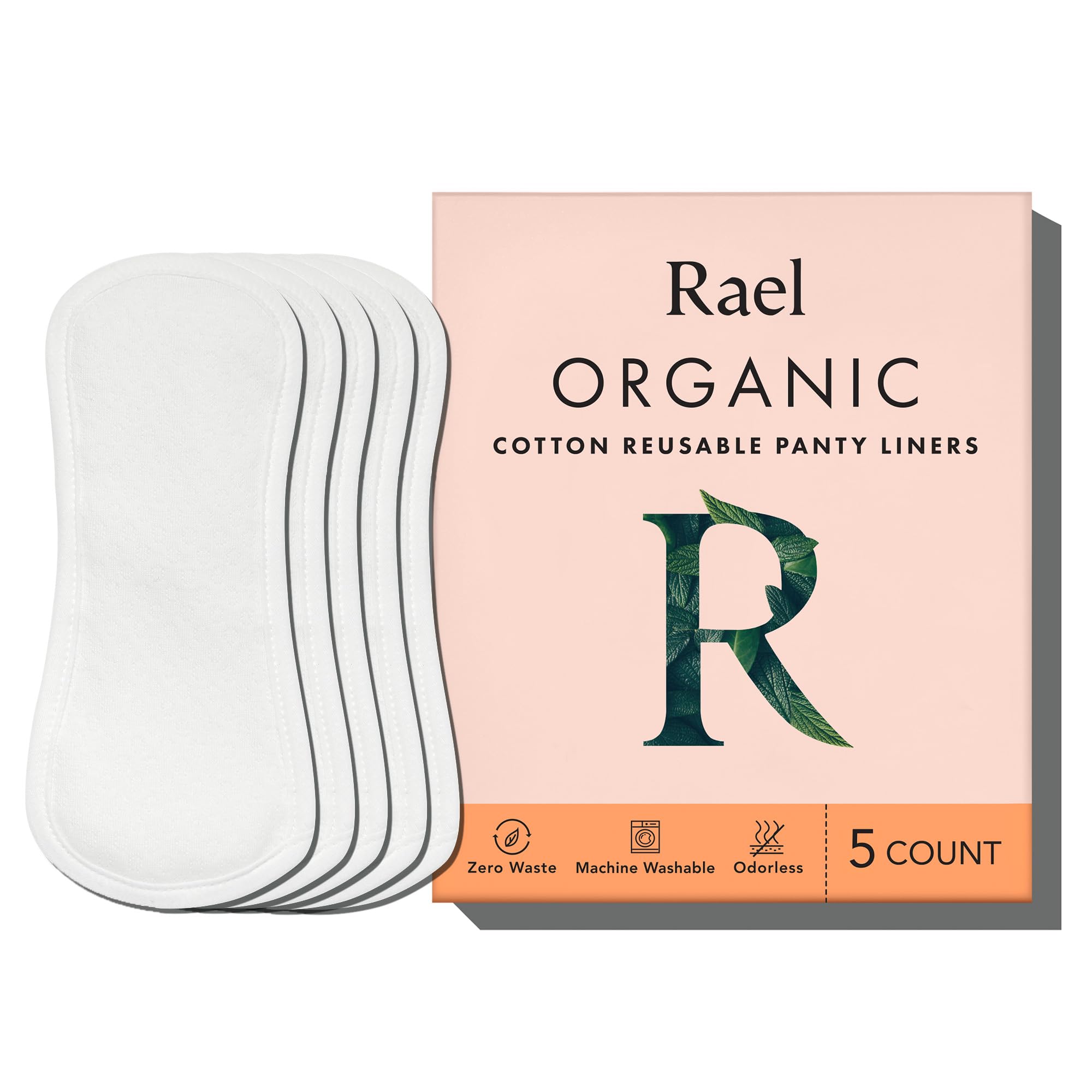 Hesta Rael reusable panty liner with organic cotton cover for breathable daily protection.