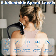 HESUSLA lightweight massager at 1.1 lb fits gym bags.