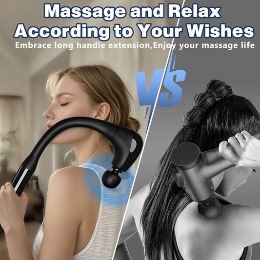 HESUSLA 10mm amplitude percussion massage gun relieves knots and deep tissue tension.