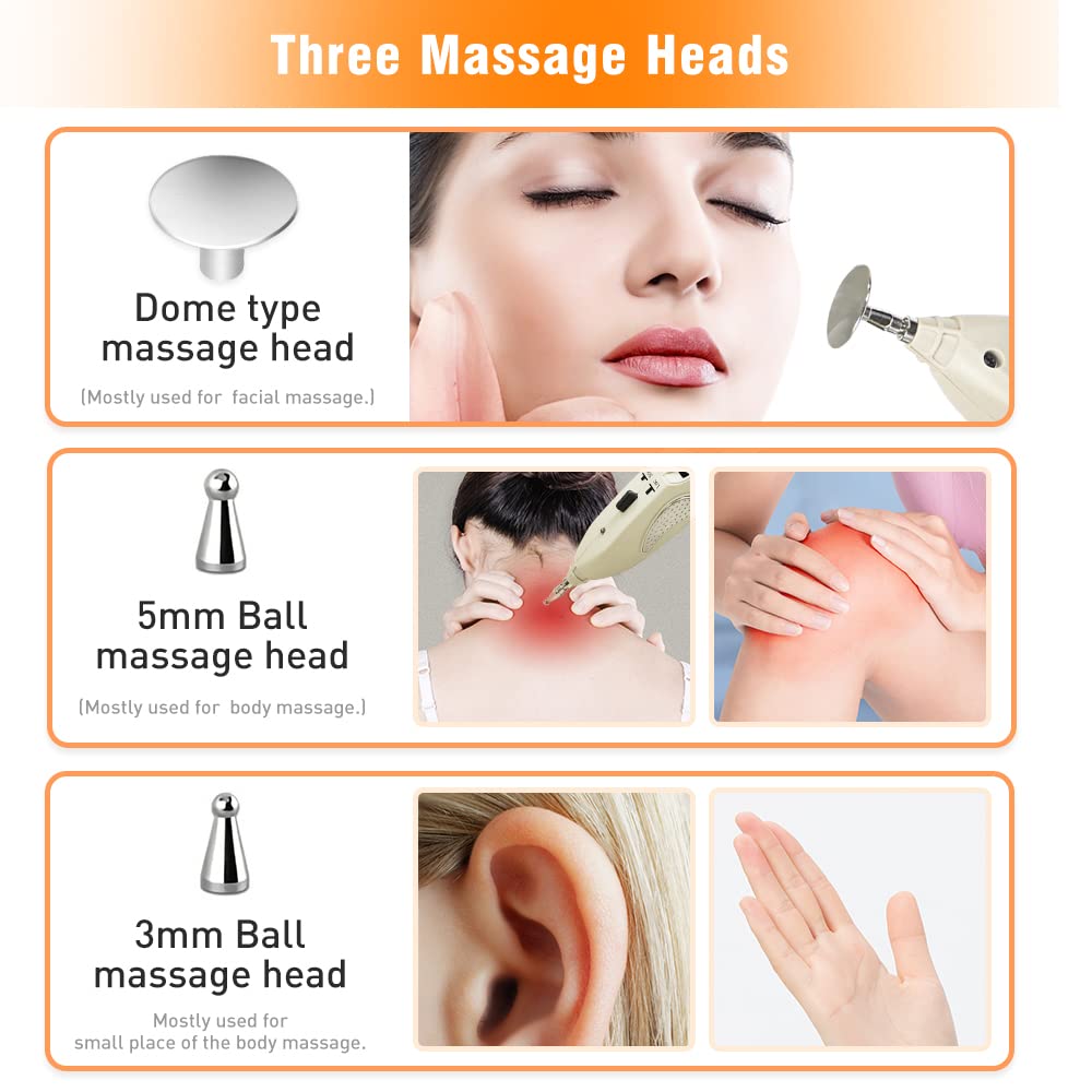 Heswea electronic acupuncture pen rechargeable battery enables cordless sessions.