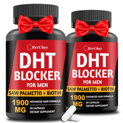 HevChay DHT Blocker men bottle shown for daily hair support potential.