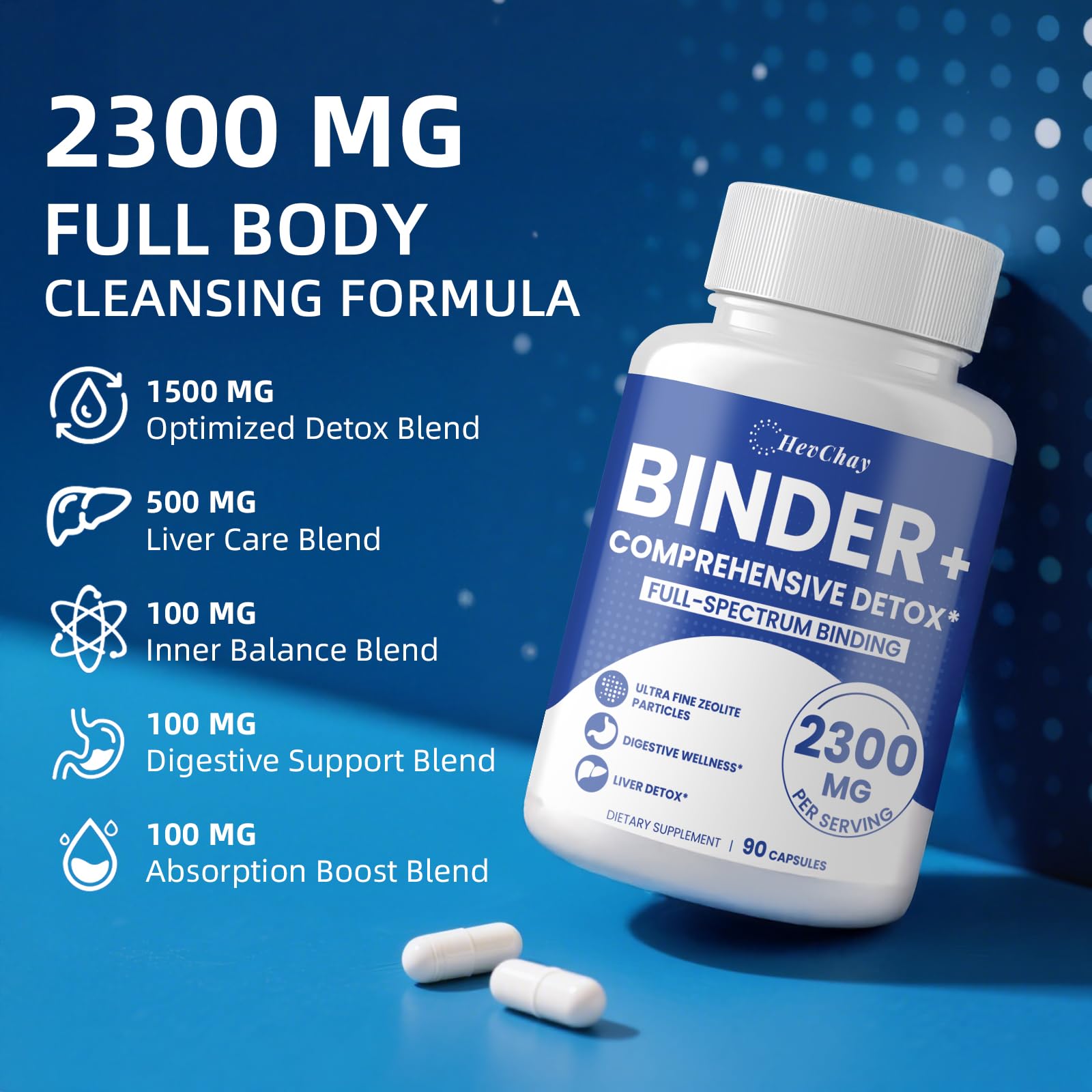 HevChay N-acetylcysteine supports liver wellness and detox pathways.