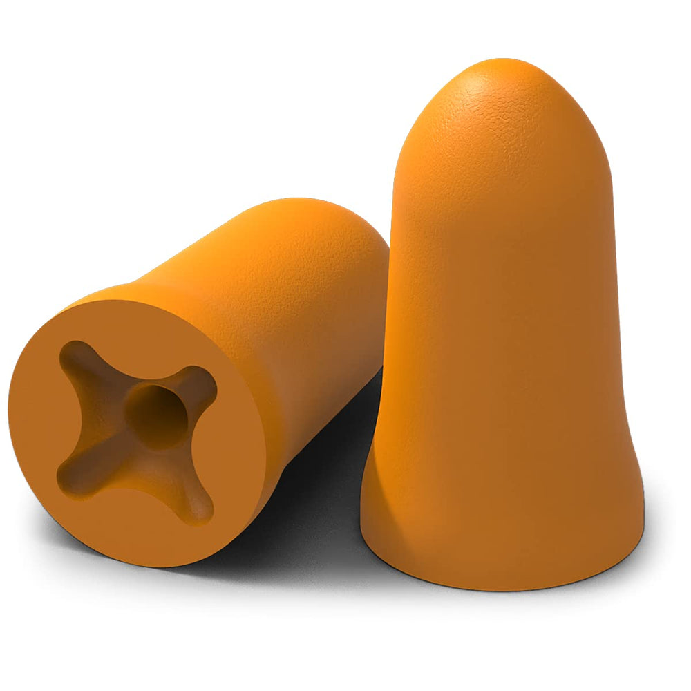 HexArmor AccuFit earplugs in a dispenser for quick access and reuse.