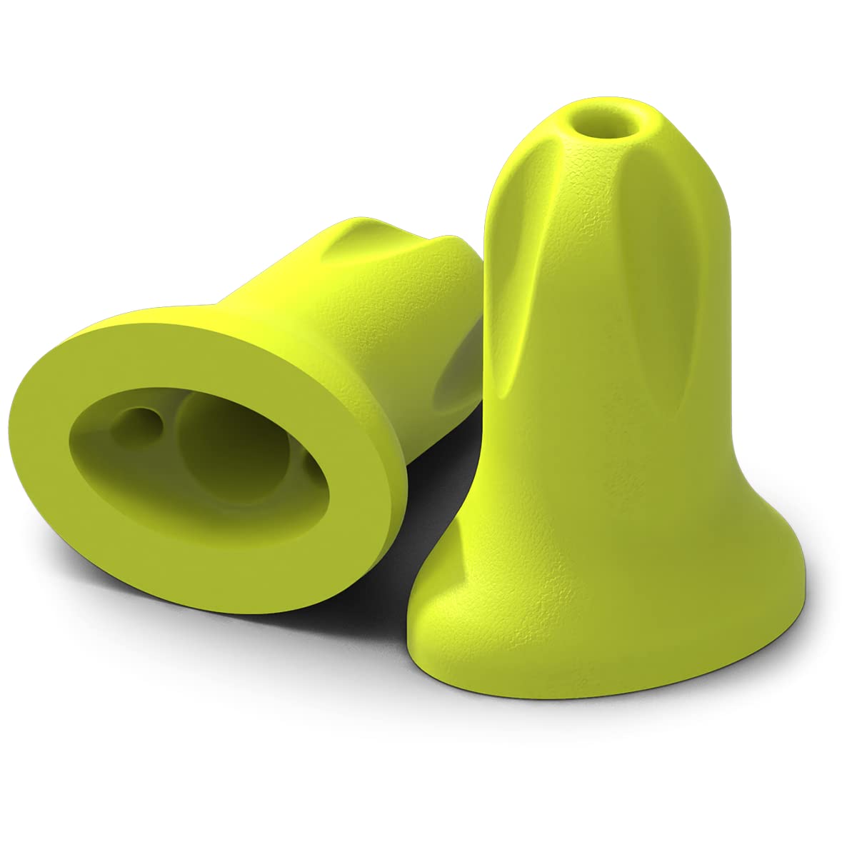 HexArmor SafeComm earplug with oval opening for comfort and easy removal.