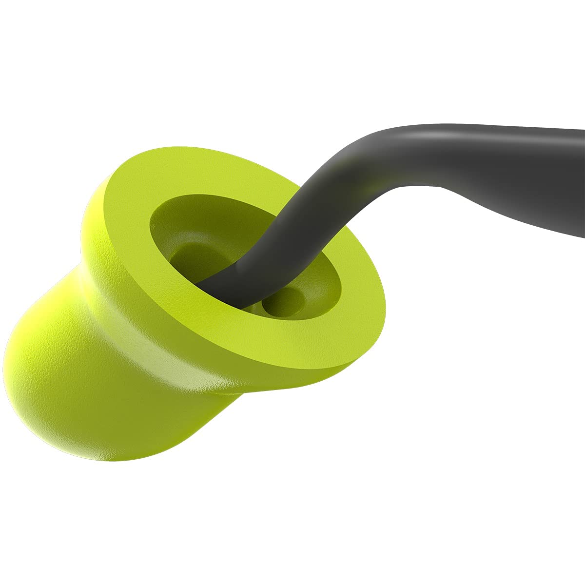 HexArmor SimpleFit high-visibility yellow earplugs on site for visibility