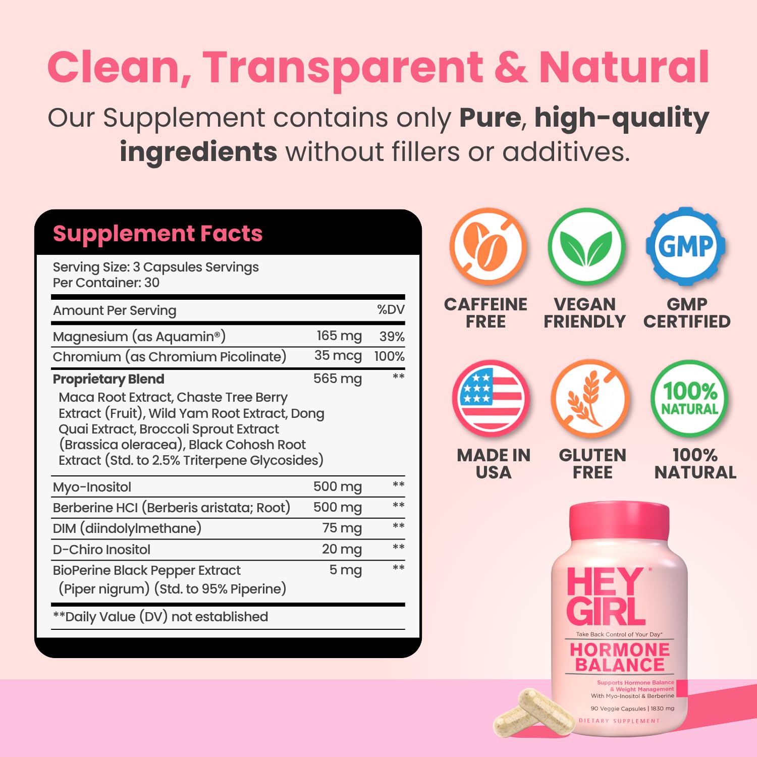 Hey Girl Nutrition magnesium and chromium tablets signal sustained energy balance