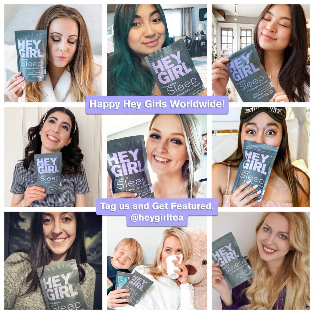 Hey Girl Sleep Tea in a cozy moment supports unwinding before bed.