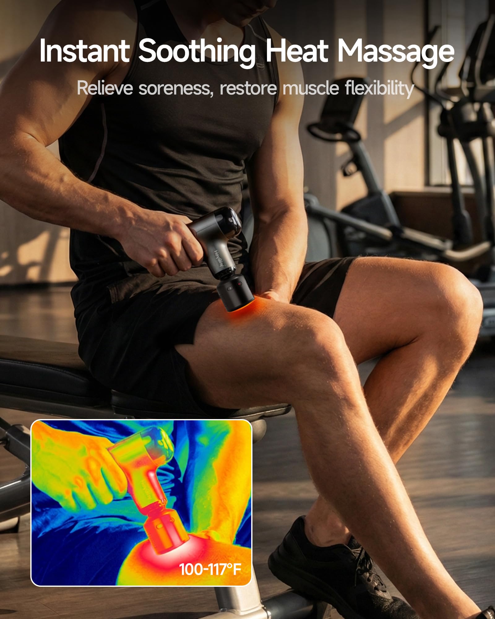 HEYCHY 2600mAh battery powers long sessions up to 10 hours