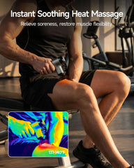HeyChy Mini Massage Gun with 5 speeds supports personalized sessions.