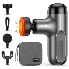 HeyChy Mini Massage Gun with compact design for easy post-workout relief.