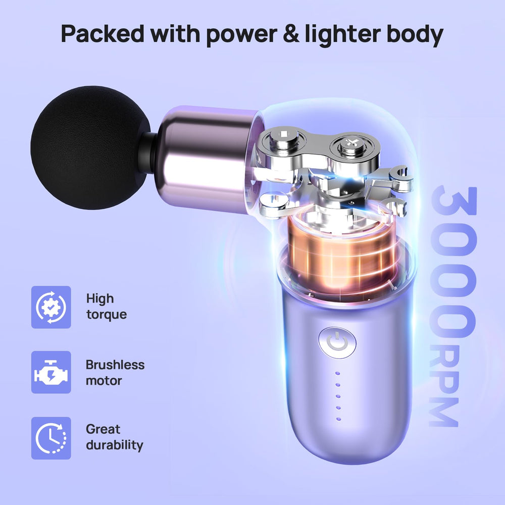 The high-torque brushless motor delivers deep tissue engagement for post-workout relief.