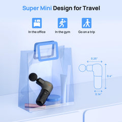 HEYCHY Super Mini Massage Gun USB-C charging for travel power