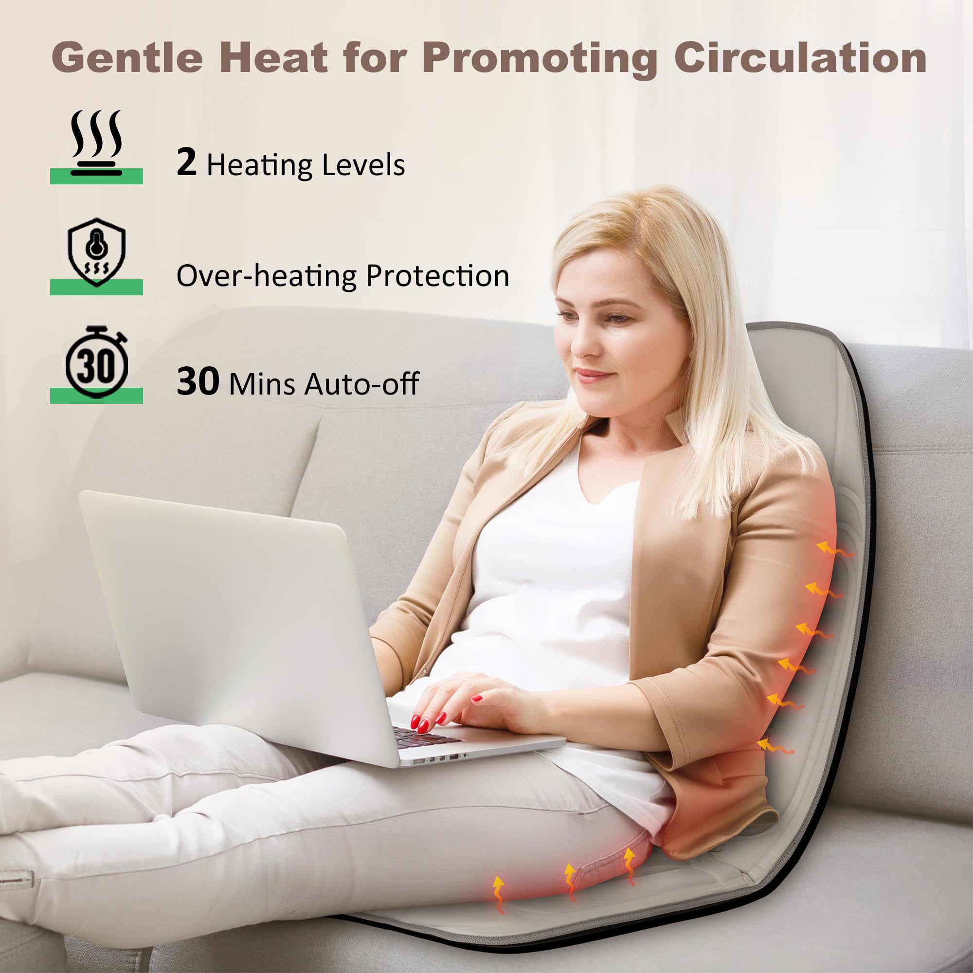 Heycool Handheld controller enables easy session control on the chair pad.