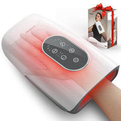 Heycool Upgrade Hand Massager showing heat settings for personalized comfort.
