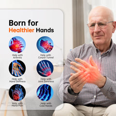 Heyelax cordless design enables easy, on-the-go hand therapy sessions.